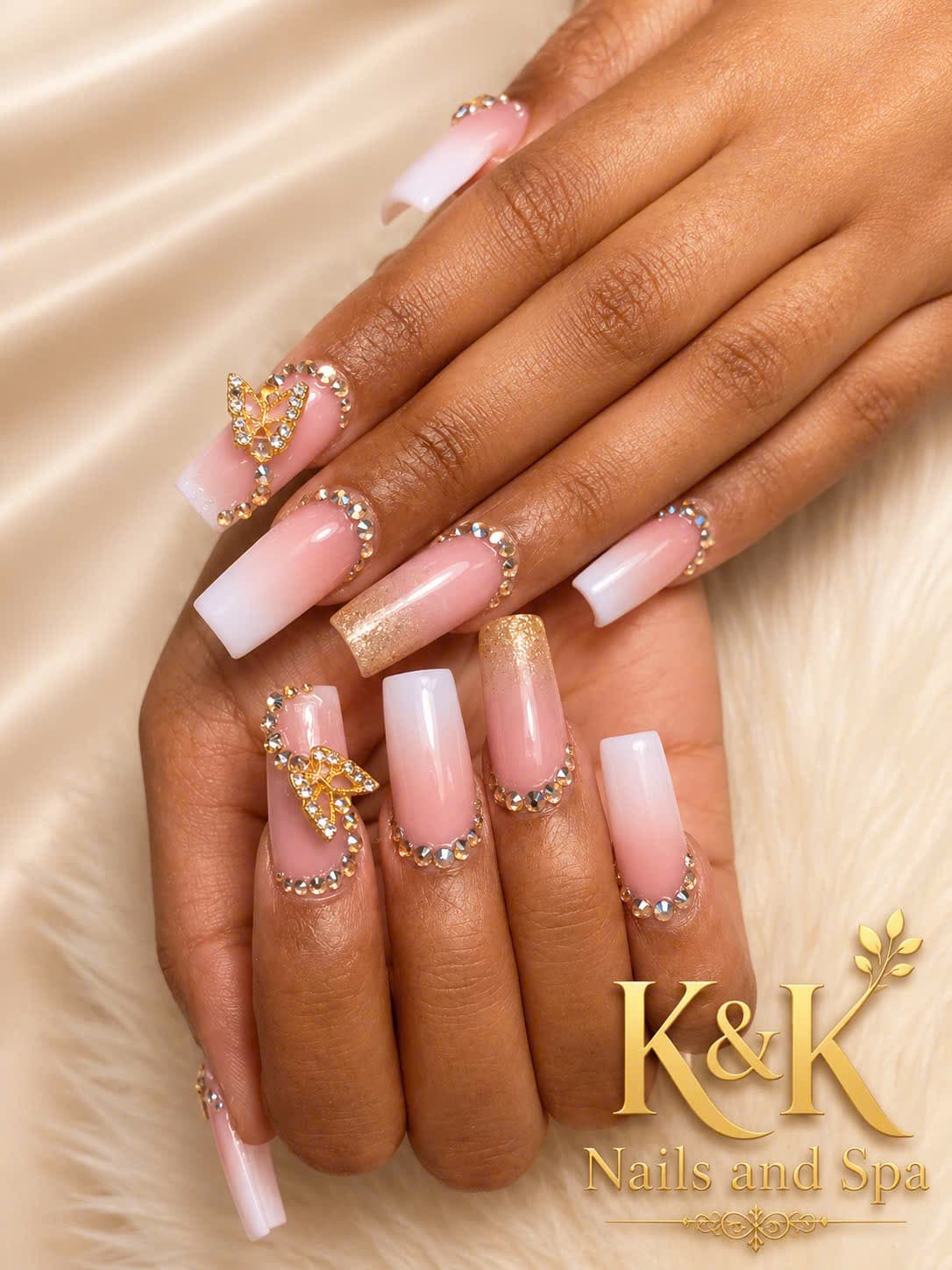 Nail art detail from K&K Nails and Spa