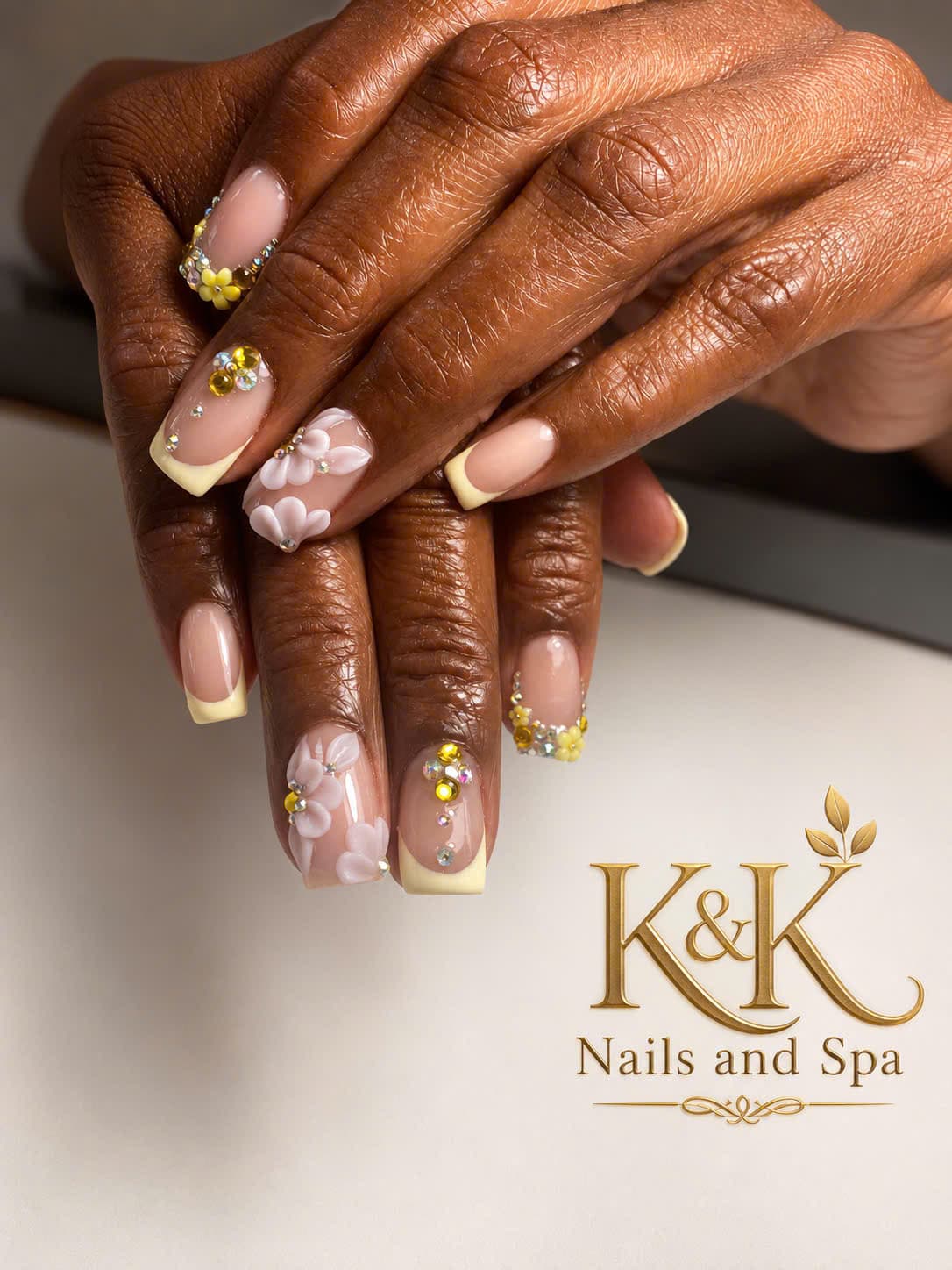 Elegant nail set from K&K Nails and Spa