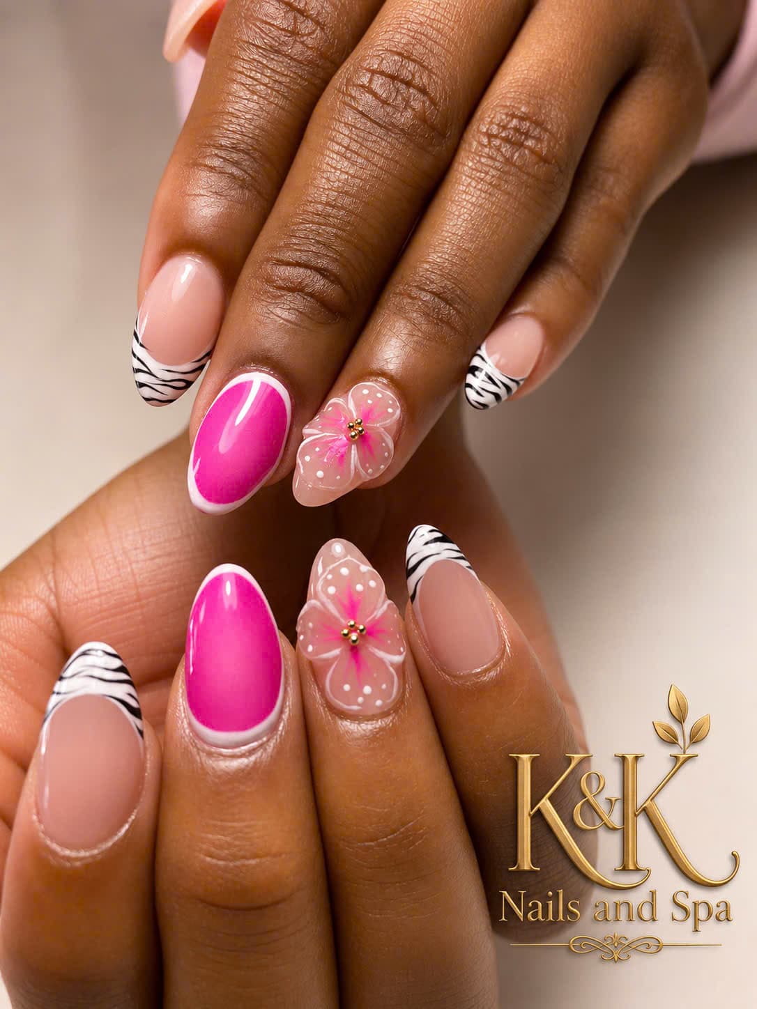 Creative manicure finish