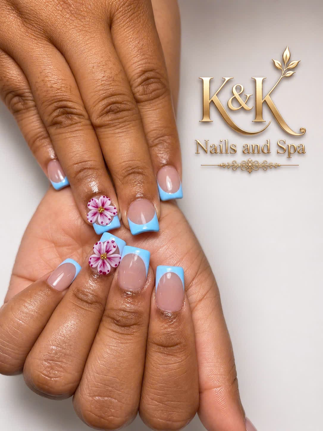 Finished manicure from K&K Nails and Spa
