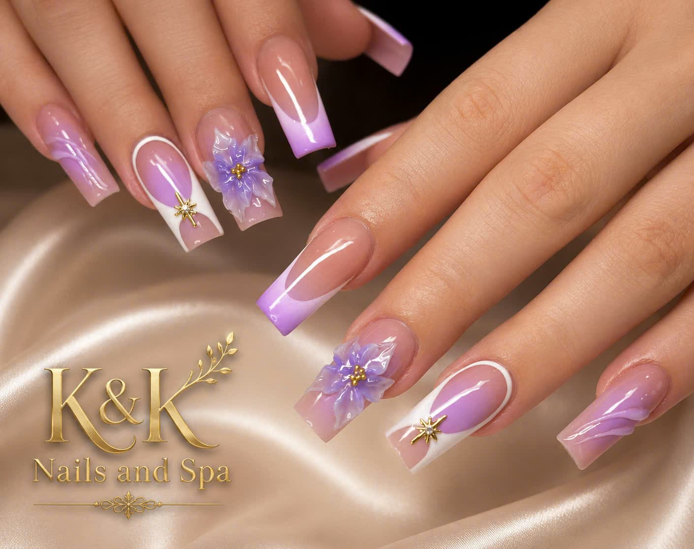 Professional nail art at K&K Nails and Spa